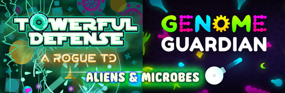 Aliens & Microbes: Towerful Defense × Genome Guardian