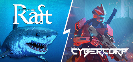 Survive on Raft + CyberCorp banner image