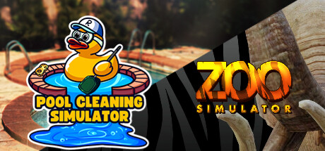 Zoo Simulator and Pool Cleaning banner image