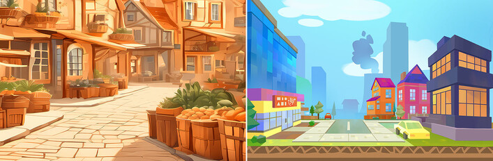 Old Market Simulator x Cardboard Town