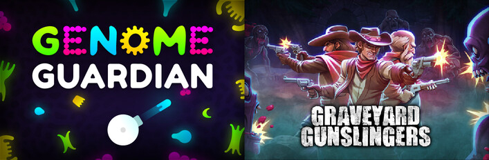 🧬 Genome Guardian × Graveyard Gunslingers 🤠: Roguelike Shooters