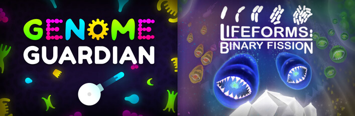 Microscopic Roguelikes: 🧬 Genome Guardian × Lifeforms: Binary Fission 🦠