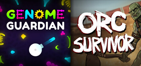 Bullet Hell Horde Survival Roguelikes: 🔬 Genome Guardian × Orc Survivor 🔷 banner