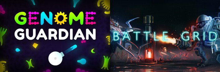 Robo Roguelike Shooters: 🔬 Genome Guardian × Battle Grid 🦾