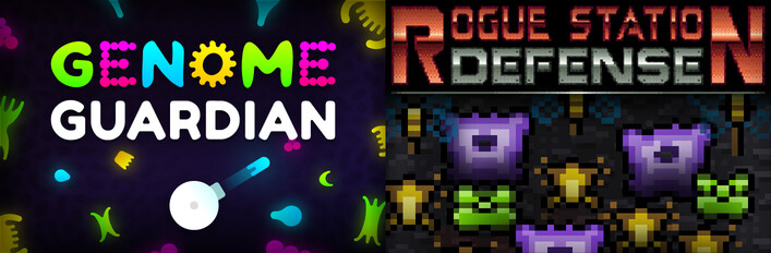 Sci-fi Defense Roguelikes: 🧬 Genome Guardian × Rogue Station Defense 🔋