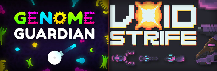 Sci-fi Roguelike Shooters: 🧬 Genome Guardian × Void Strife 🐎