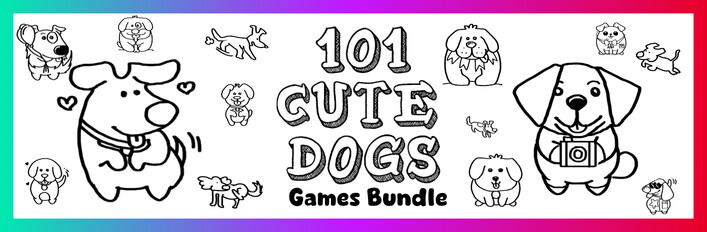🐾 101 Cute Dogs – Paw & Paint Bundle 🎨