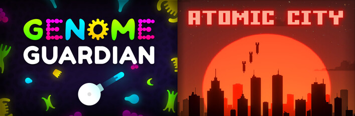  🧬 Genome Guardian × Atomic City 🌆: Mouse-only Defense Shooters