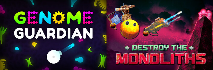 🧬 Genome Guardian × Destroy the Monoliths 😶: Sci-fi Roguelikes