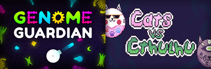 🧬 Genome Guardian × Cats vs Cthulhu 🐱: Bullet Hell Survival Roguelikes