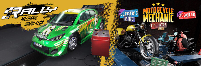 Rally Mechanic & Motorcycle Mechanic Simulator (+DLC)