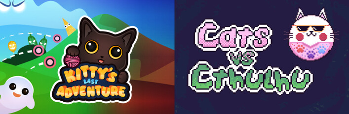 😻Kitty's Last Adventure x Cats vs Cthulhu👽: Bullet Hell Cat Roguelikes