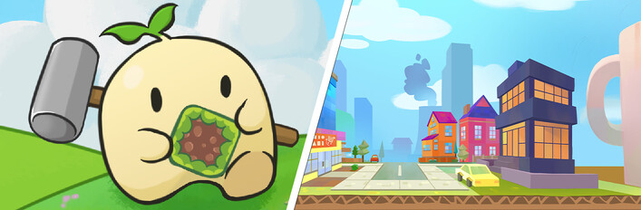 Garlic Builder & Cardboard Town