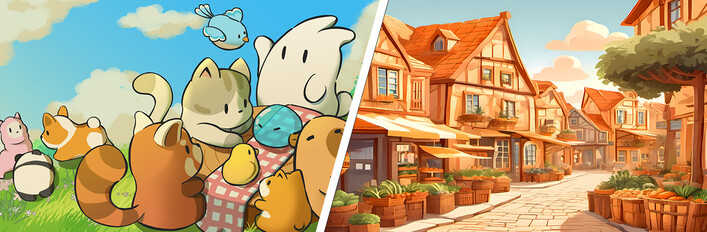 Tiny Pasture & Old Market Simulator