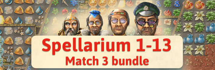 Spellarium all 13 Games Match 3 bundle