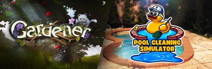 Gardener and Pool Cleaning