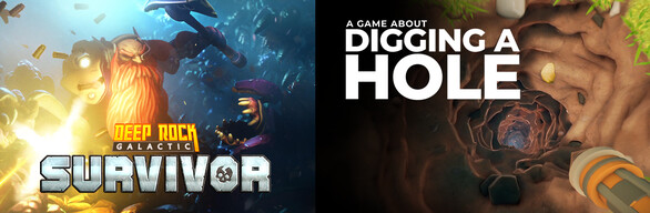 Two Games about Digging a Hole