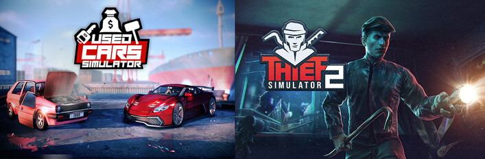 Used Cars Simulator and Thief Simulator 2