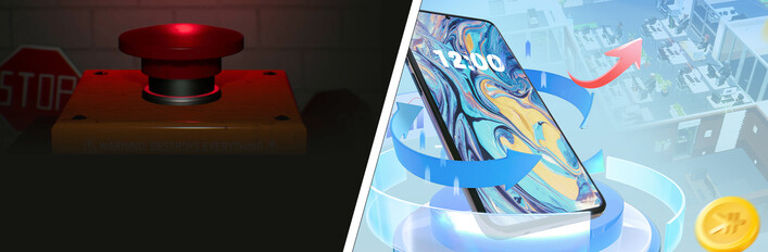 Do Not Press The Button & Mad Smartphone Tycoon