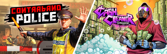 Contraband Police and Cash Cleaner Simulator Bundle