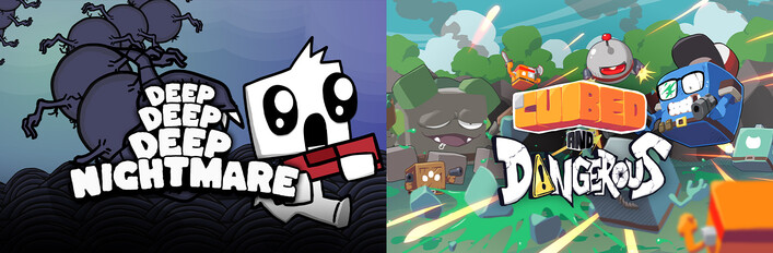 Deep Deep Deep Nightmare + Cubed and Dangerous, Twin-Stick Shooters