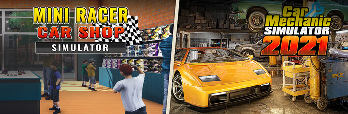 Mini Racer Car Shop Simulator and CMS 2021
