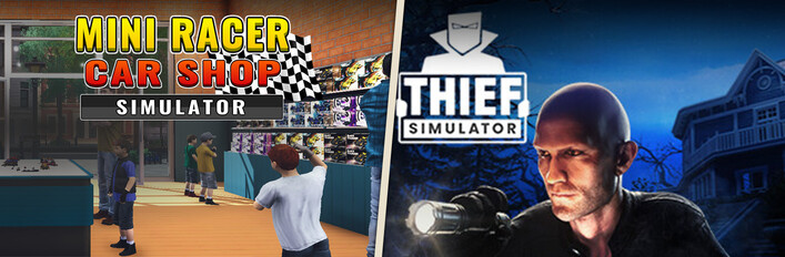 Mini Racer Car Shop Simulator and Thief Simulator