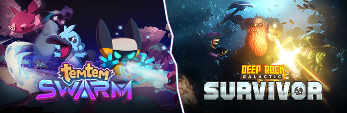 Deep Rock Galactic: Survivors + Temtem: Swarm