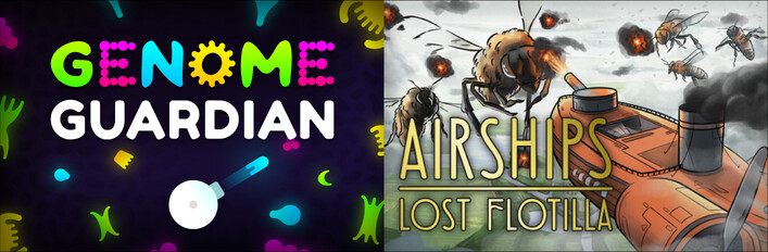 🧬 Genome Guardian × Airships: Lost Flotilla 🐝: Roguelite Shooters