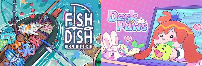 Desk Paws&Fish to Dish: Idle Sushi