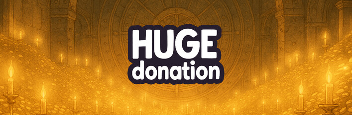 HUGE donation