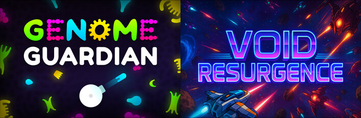 🧬 Genome Guardian × Void Resurgence 🌌: Roguelike Shooters