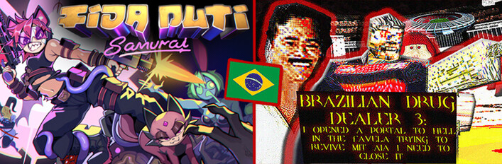 FidaPuti Samurai + BRAZILIAN DRUG DEALER 3: I OPENED A PORTAL TO HELL IN THE FAVELA TRYING TO REVIVE MIT AIA I NEED TO CLOSE IT (THE BRAZILIAN BOOMER SHOOTERS BUNDLE 2)
