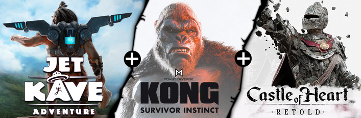 Castle of Heart: Retold + Kong: Survivor Instinct + Jet Kave Adventure