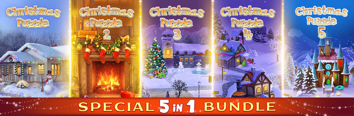 Christmas Puzzle 5-in-1