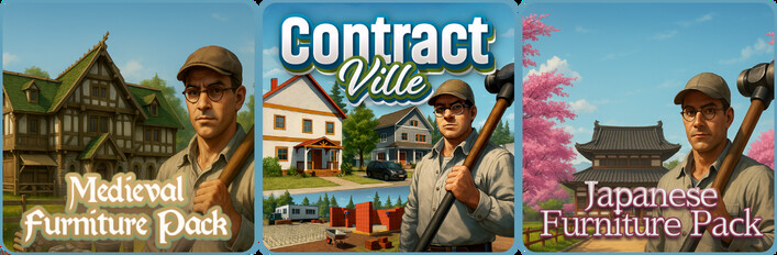 ContractVille x Japanese x Medieval Furniture Packs