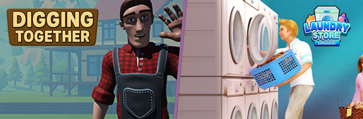 Digging in Laundry Store