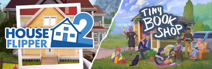 Tiny Bookshop x House Flipper 2