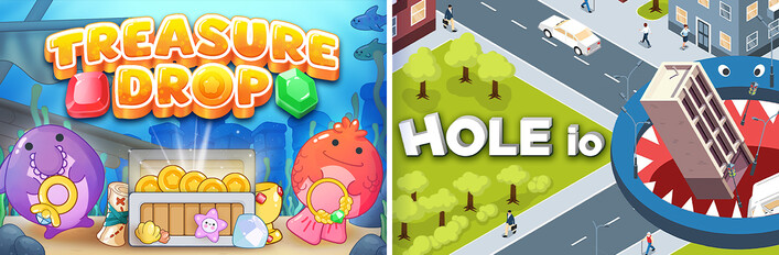 Treasure Drop + Hole io