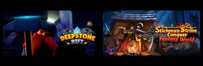 Deepstone Rift & Stickman Strikes: Conquer Fantasy World