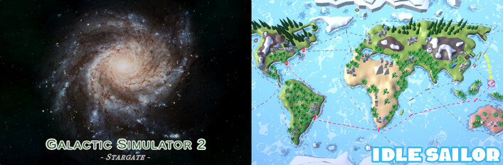 Galactic Simulator 2 & Idle Sailor