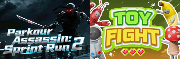 🔪2️⃣Parkour Assassin: Sprint Run 2 x 🧸Toy Fight