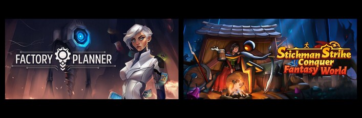 Factory Planner & Stickman Strikes: Conquer Fantasy World