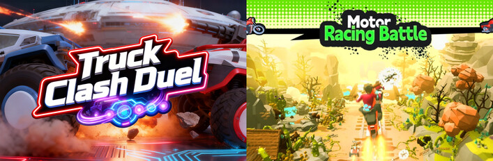 🚗Truck Clash Duel x 🏍️Motor Racing Battle