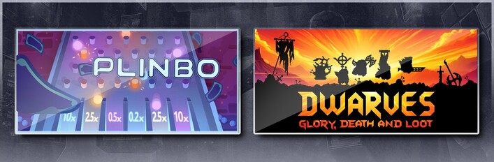 Plinbo: Roguelike Plinko & Dwarves: Glory, Death and Loot
