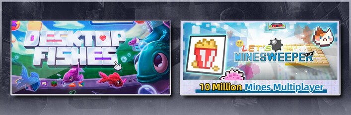 Desktop Fishes & Let's Minesweeper