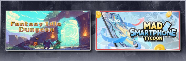 Fantasy Idle Dungeon & Mad Smartphone Tycoon
