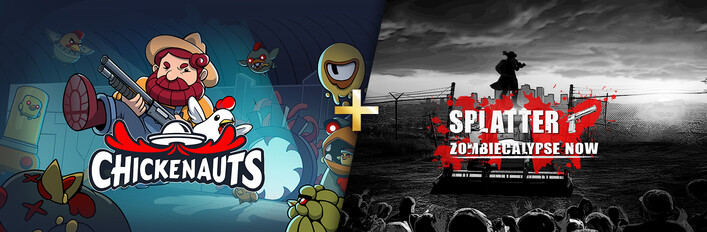 Chickenauts + Splatter - Zombiecalypse Now