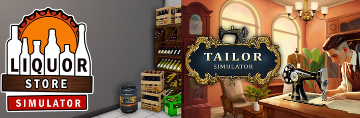 Tailor Simulator & Laundry Store Simulator Bundle