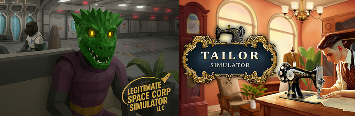 Tailor Simulator & Legitimate Space Corp Simulator LLC Bundle